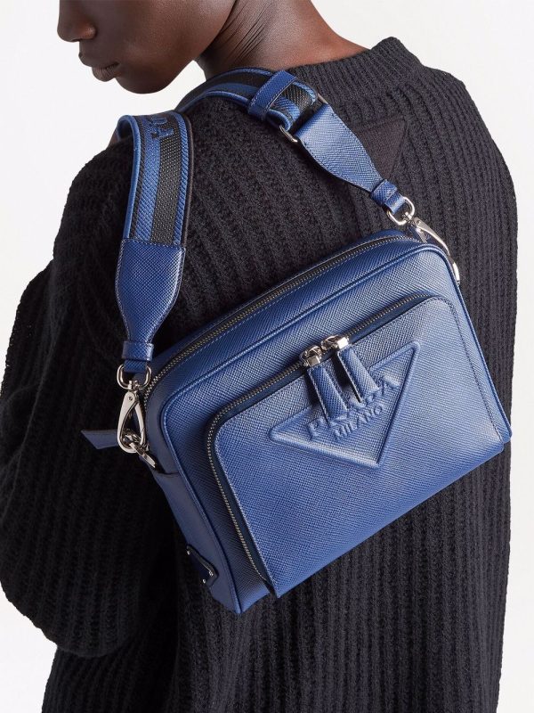 Prada logo-embossed Saffiano leather bag - Image 6