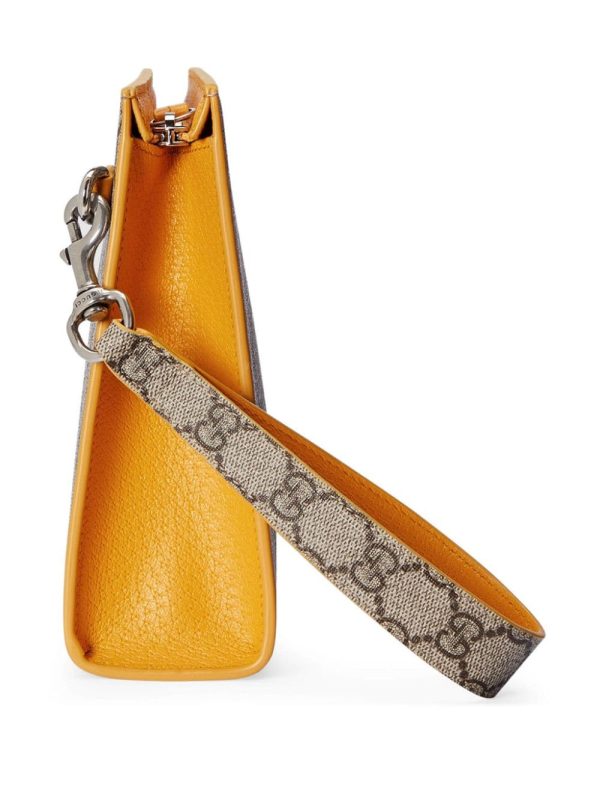 Gucci GG-canvas logo-plaque clutch bag - Image 6