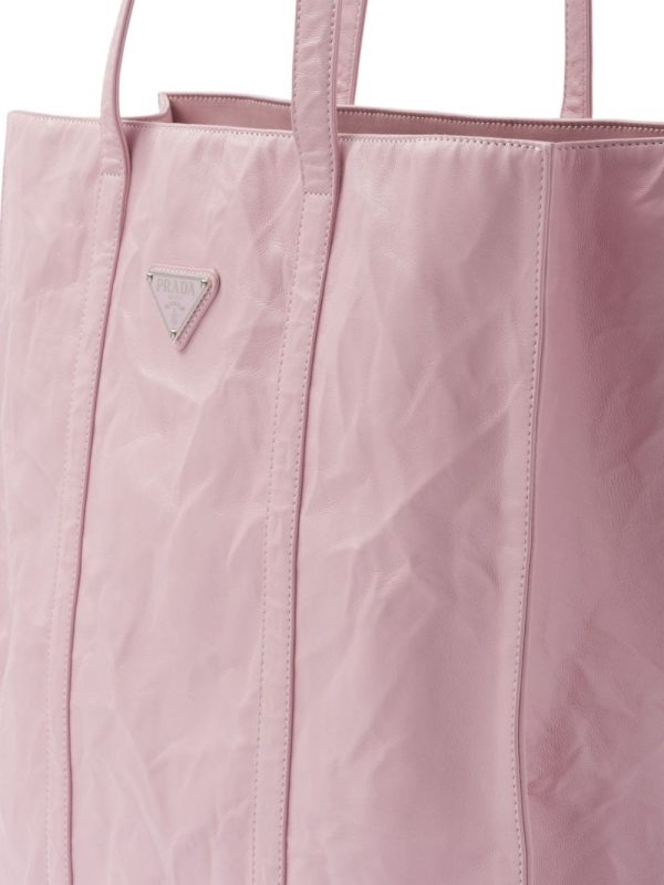 Prada medium crinkled tote bag - Image 6