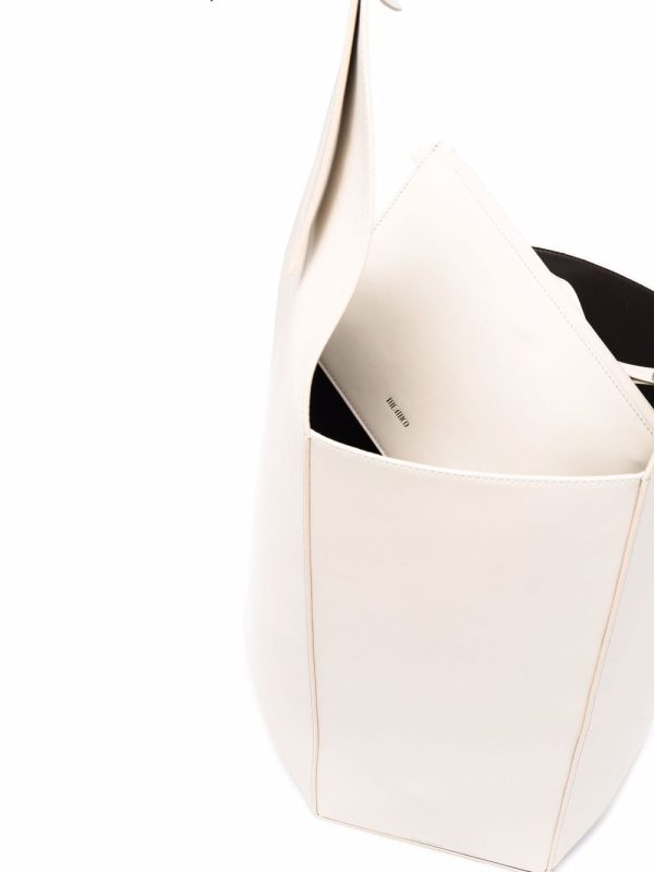 The Attico 12PM geometric leather tote bag - Image 6