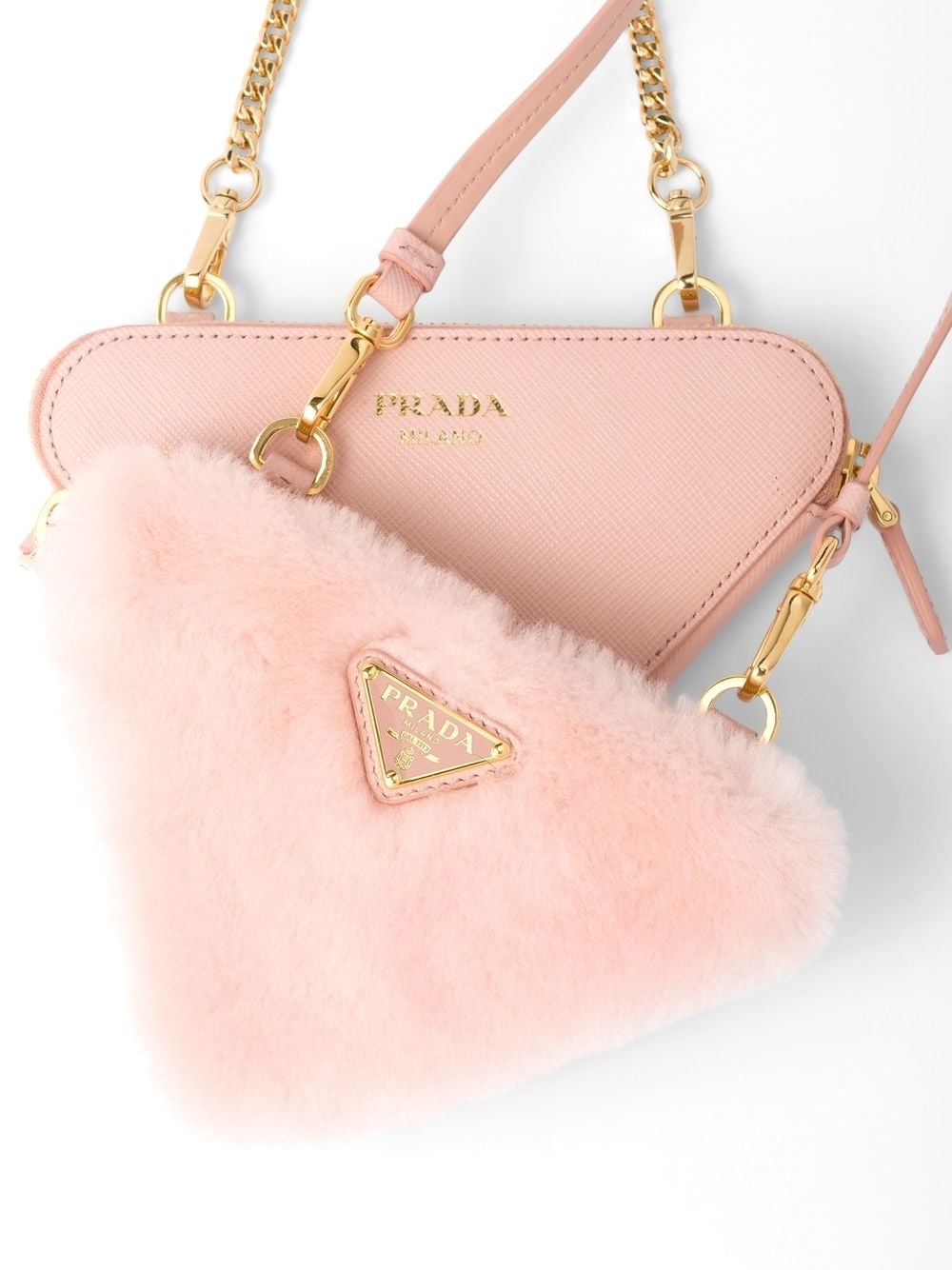 Prada mini shearling crossbody bag - Image 6