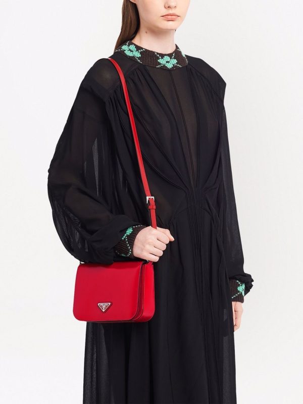 Prada brushed leather shoulder bag - Image 6
