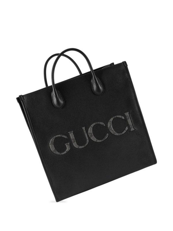 Gucci logo-embossed leather tote bag - Image 6