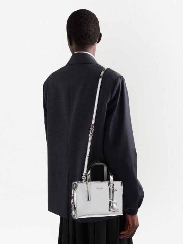 Prada Re-Edition 1995 metallic tote bag - Image 6