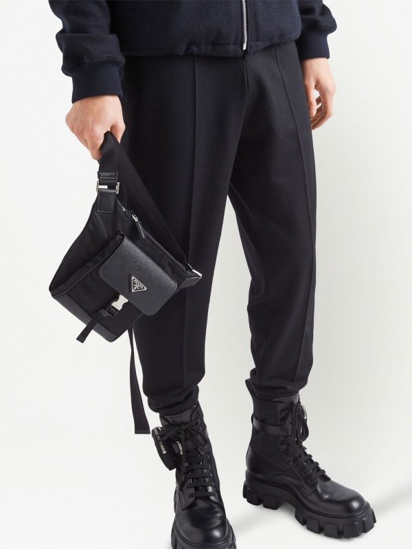 Prada recycled nylon Saffiano leather shoulder bag - Image 6