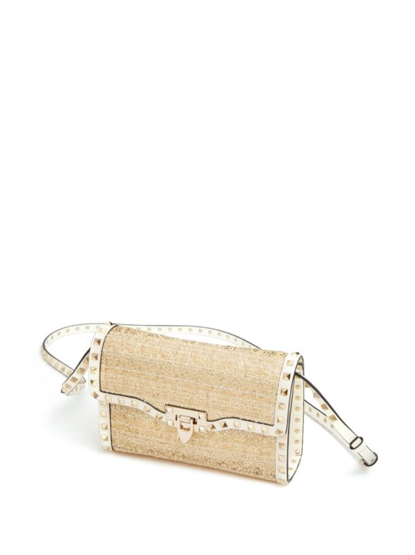 Valentino Garavani small Rockstud bouclé shoulder bag - Image 6