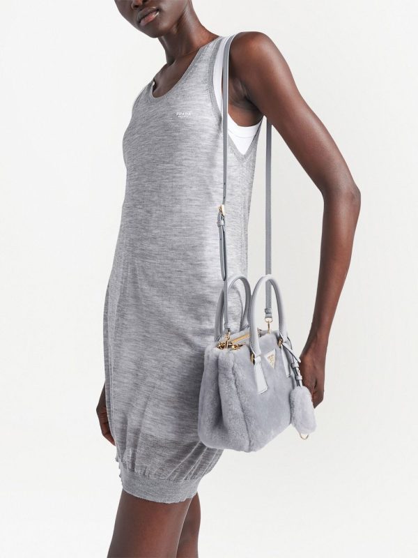 Prada Galleria shearling mini bag - Image 6