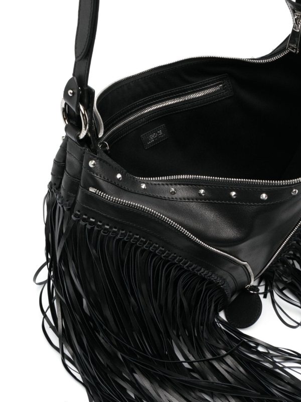 Versace Repeat fringed shoulder bag - Image 6