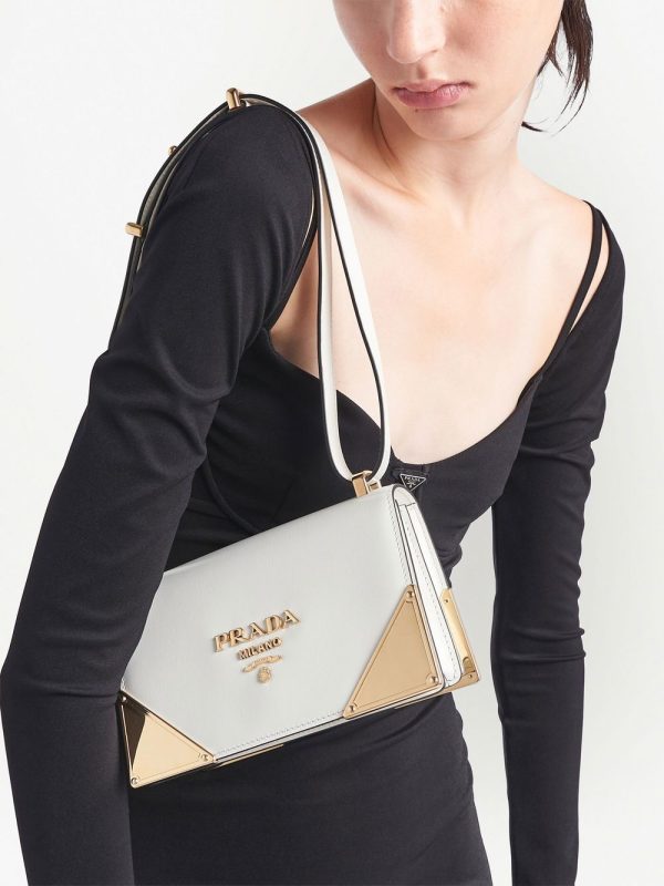 Prada leather shoulder bag - Image 6