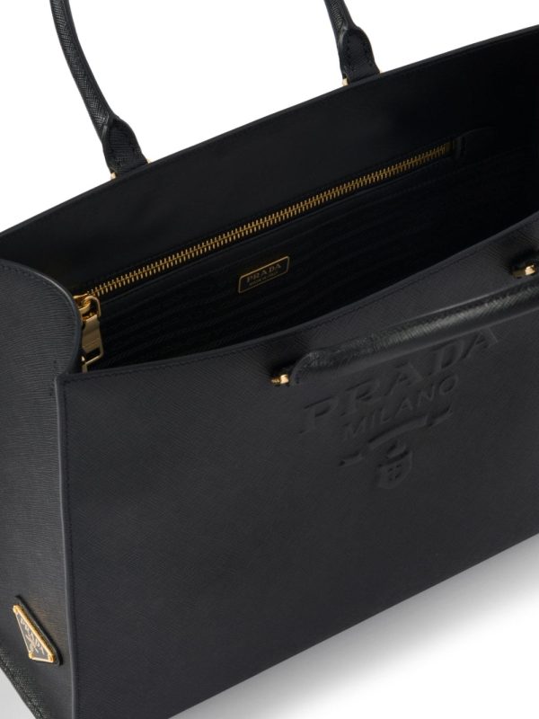 Prada medium saffiano leather tote bag - Image 6