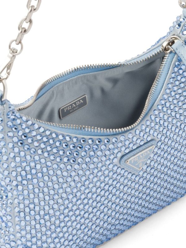 Prada Re-Edition 2005 crystal-embellished shoulder bag - Image 6
