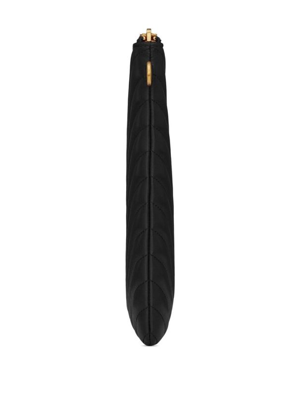 Saint Laurent quilted monogram clutch bag - Image 7