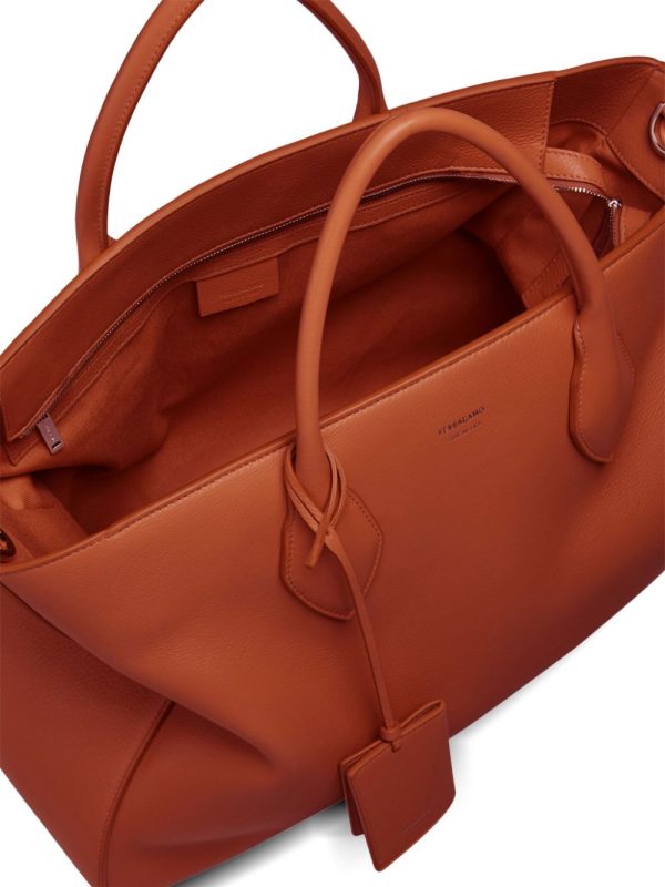New Season  Ferragamo logo-print leather tote bag - Image 6