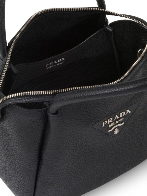 Prada logo-lettering top-handle bag - Image 6