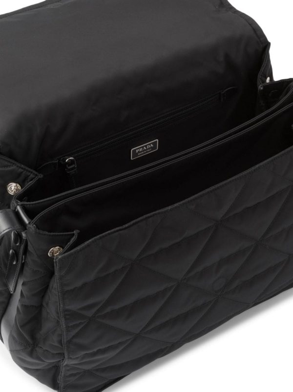 Prada Re-Nylon logo-plaque shoulder bag - Image 6