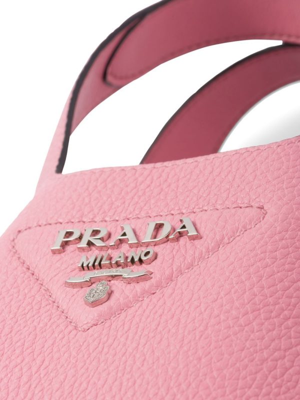 Prada logo-plaque tote bag - Image 6