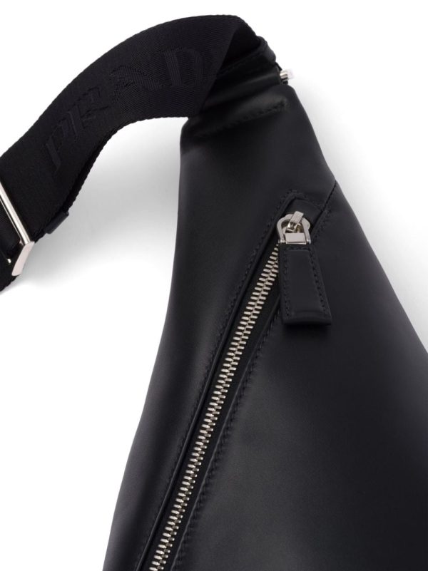 Prada logo-plaque one-shoulder backpack - Image 6