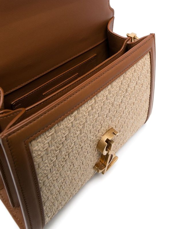Saint Laurent mini Cassandra raffia tote bag - Image 6