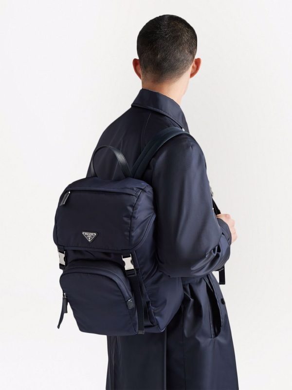 Prada Re-Nylon triangle logo backpack - Image 6