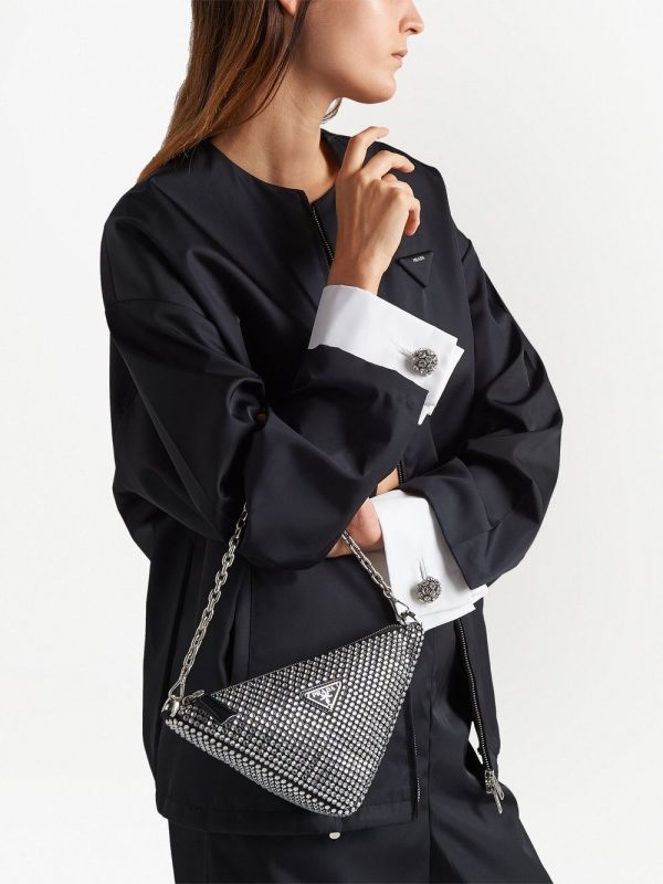 Prada Prada Triangle crystal-embellished bag - Image 6