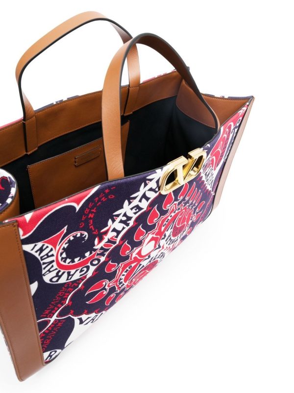 Valentino Garavani VLogo Signature bandana-print tote bag - Image 6