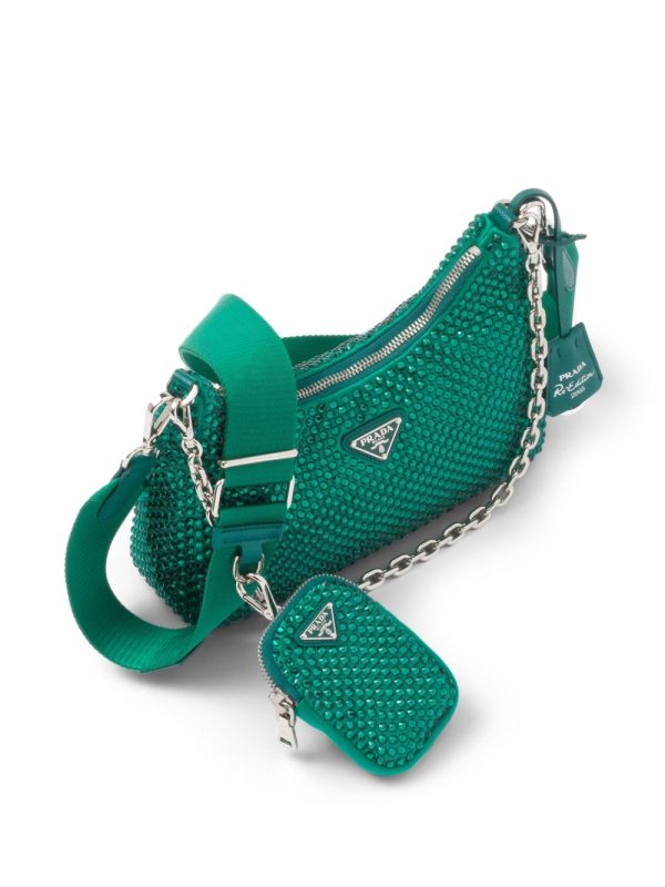 Prada Re-Edition 2005 crystal-embellished shoulder bag - Image 6