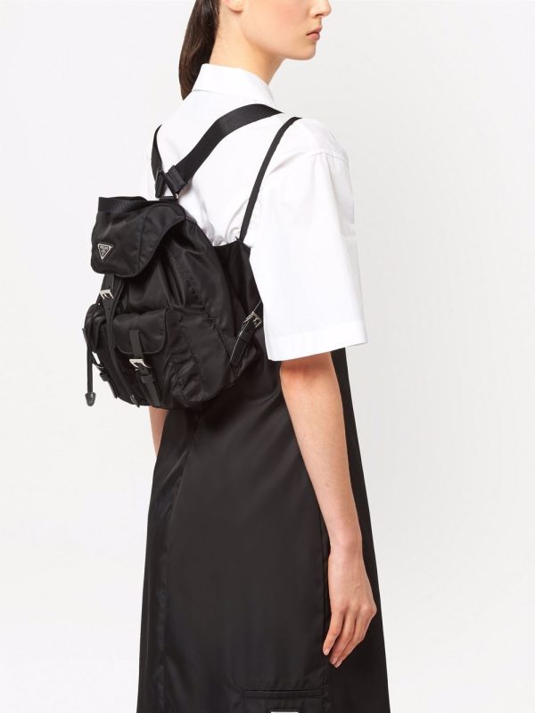 Prada logo-plaque backpack - Image 6