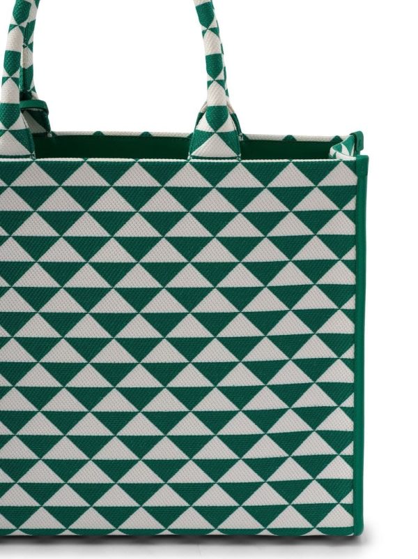 Prada large Symbole embroidered tote bag - Image 6