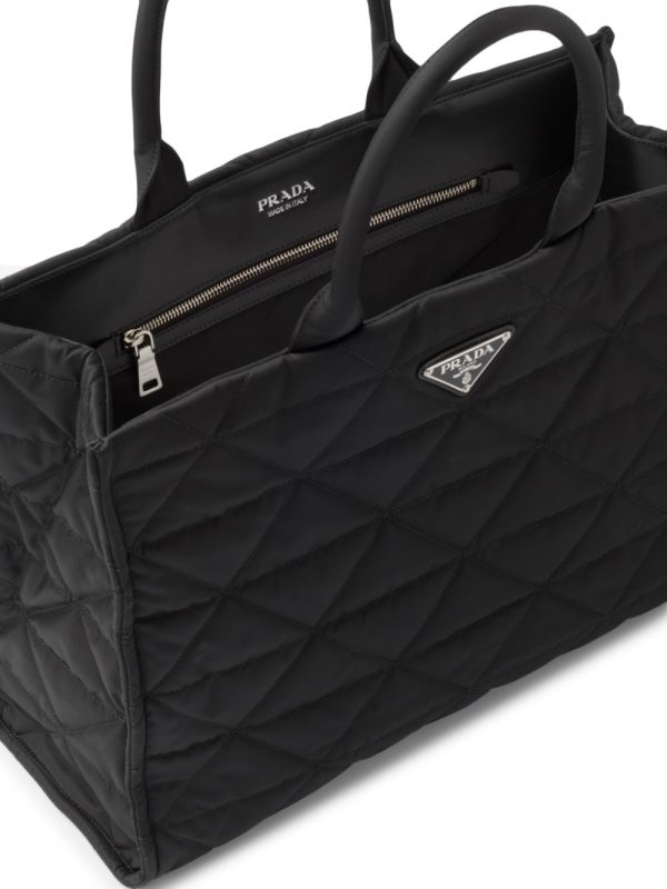 Prada Re-Nylon triangle logo tote bag - Image 6