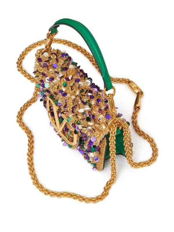 Valentino Garavani small Locò embellished shoulder bag - Image 6