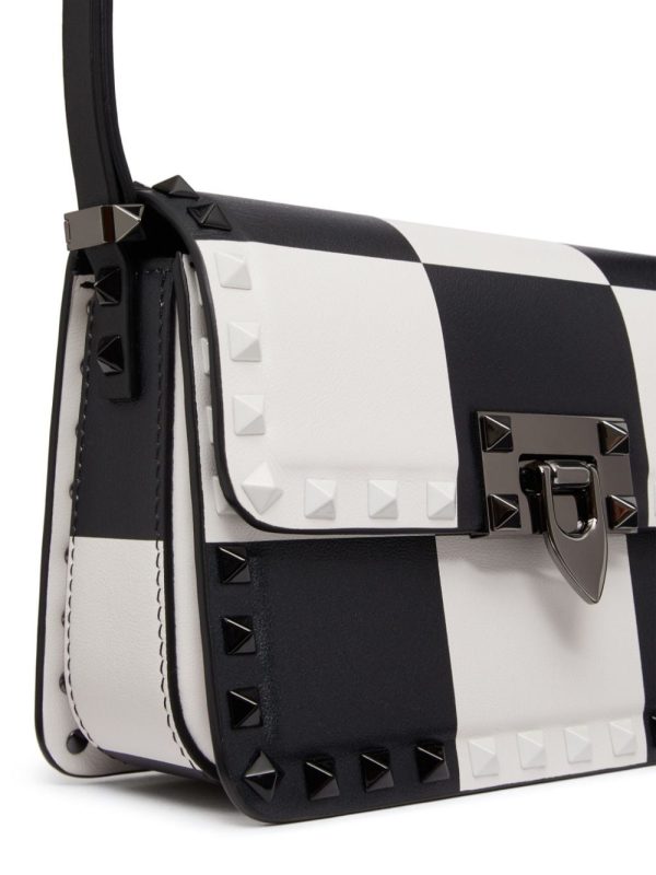 Valentino Garavani small Rockstud23 chess-print shoulder bag - Image 7
