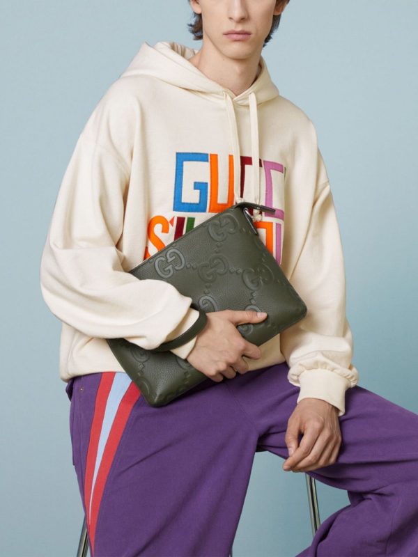 Gucci Jumbo GG leather messenger bag - Image 7