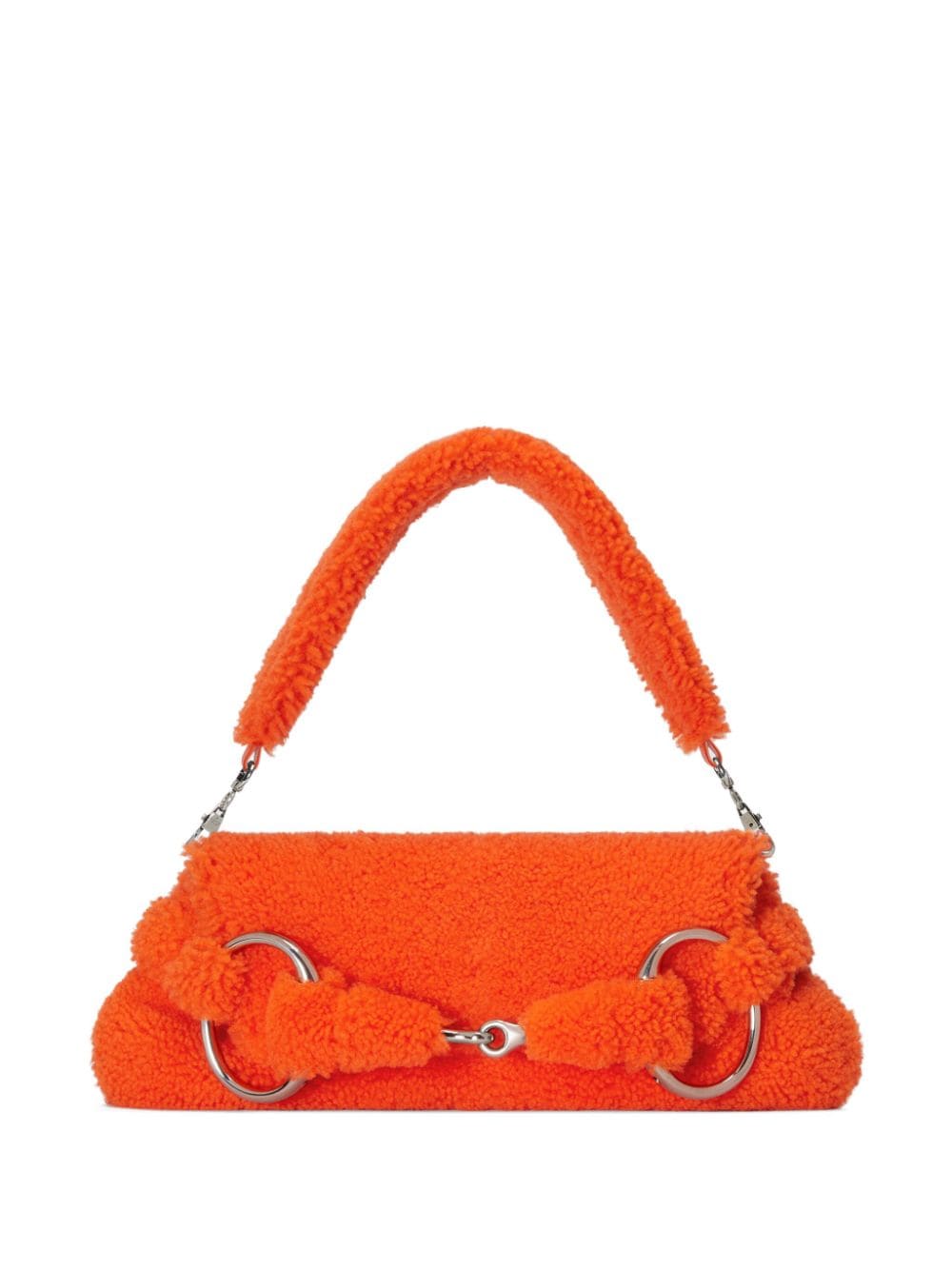 Gucci medium Horsebit Chain shearling shoulder bag - Image 7