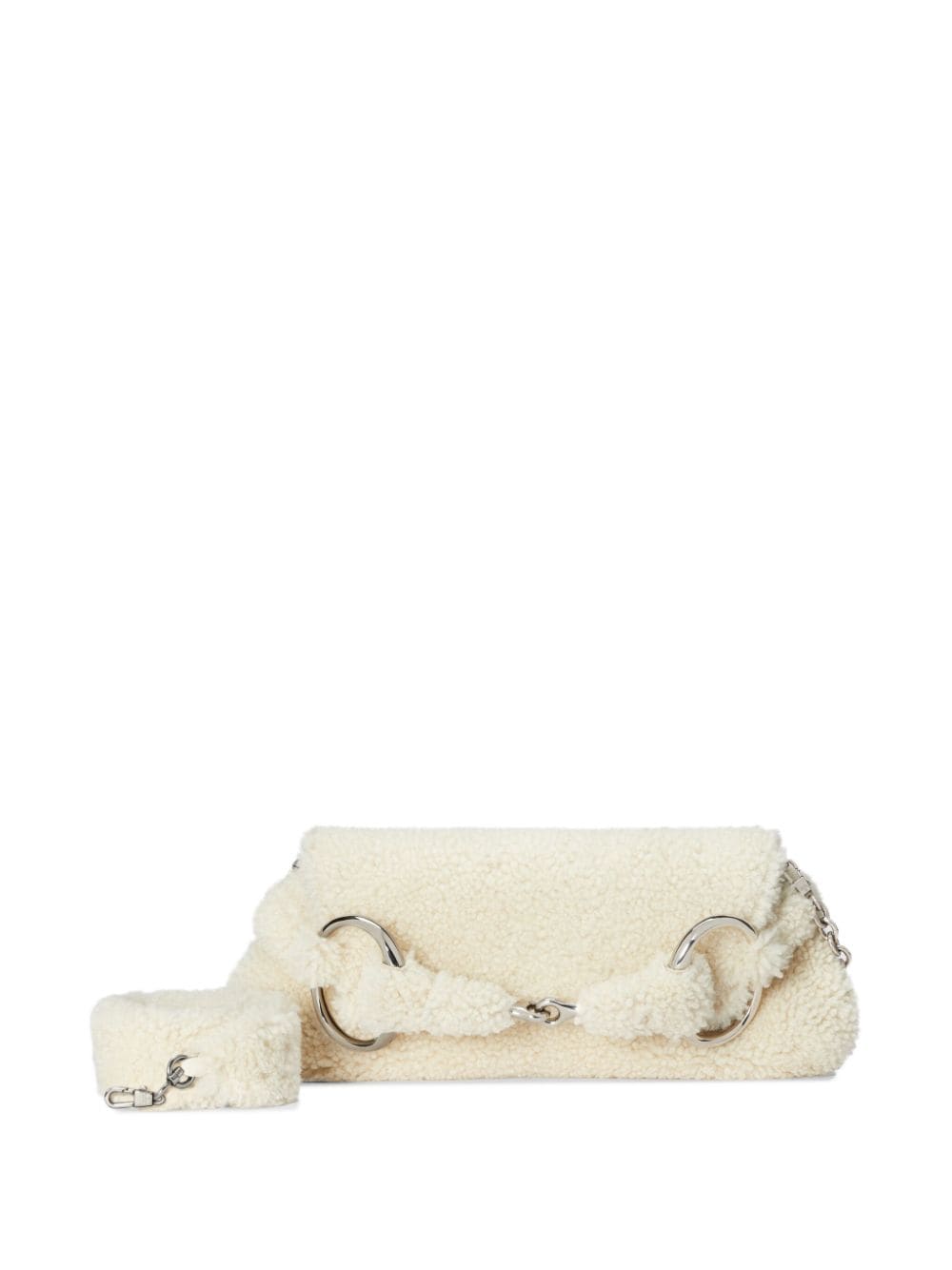 Gucci medium Horsebit shearling shoulder bag - Image 7