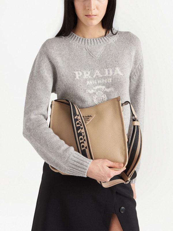 Prada triangle-logo hobo shoulder bag - Image 7