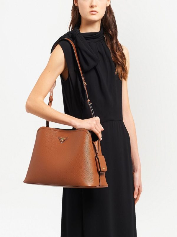Prada large Matinee leather handbag - Image 7