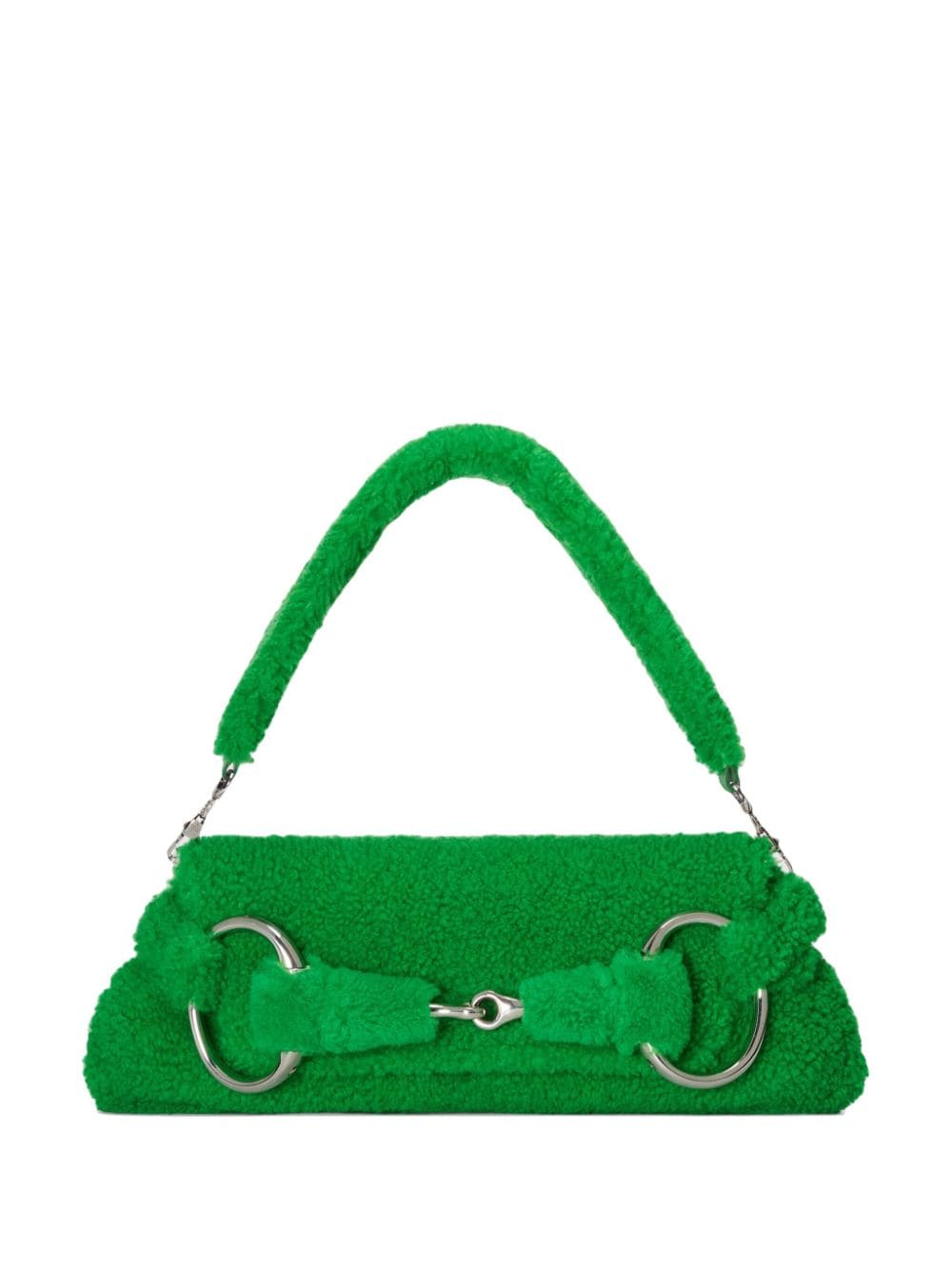 Gucci medium Horsebit shearling shoulder bag - Image 7