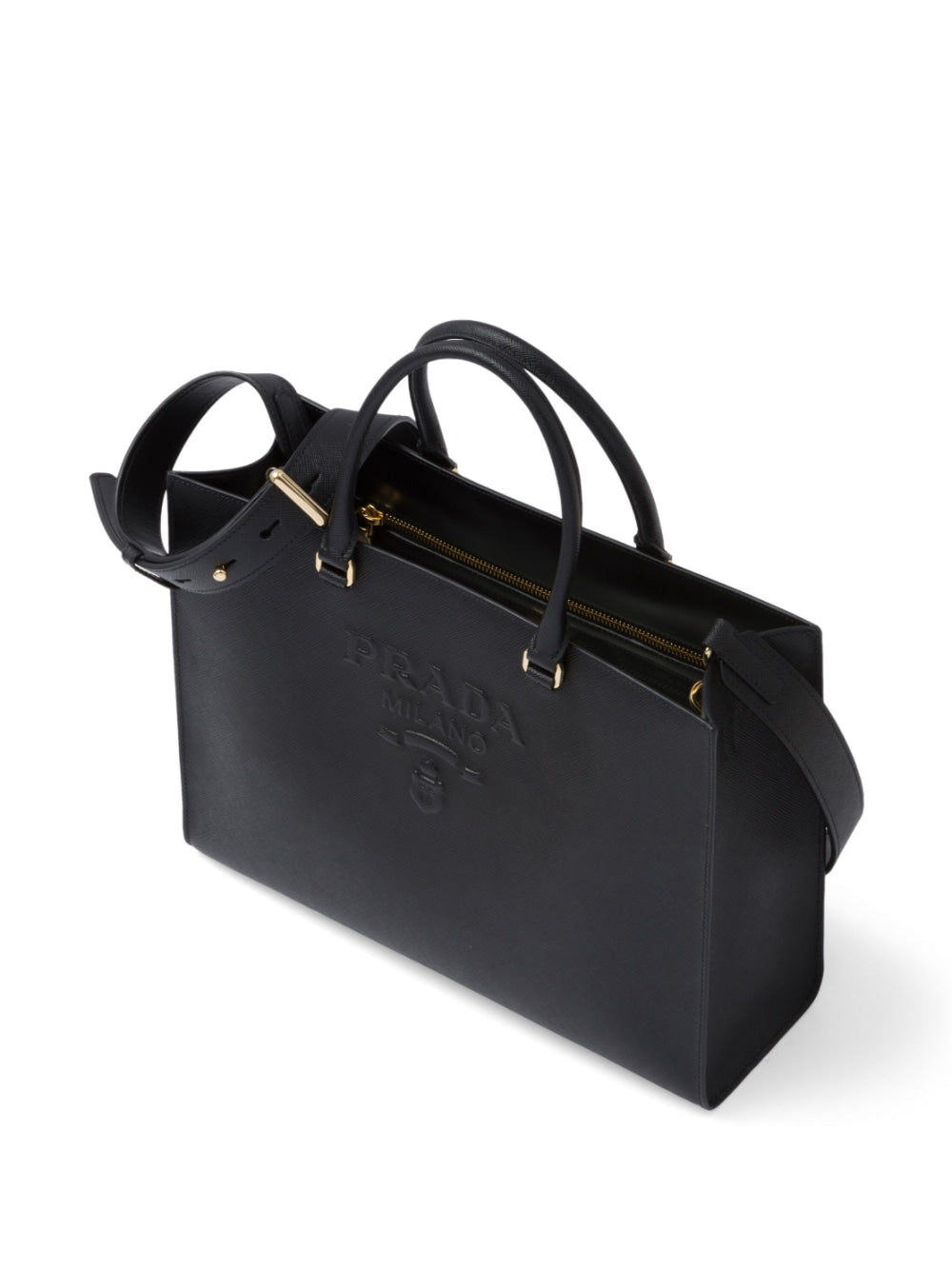 Prada medium saffiano leather tote bag - Image 7
