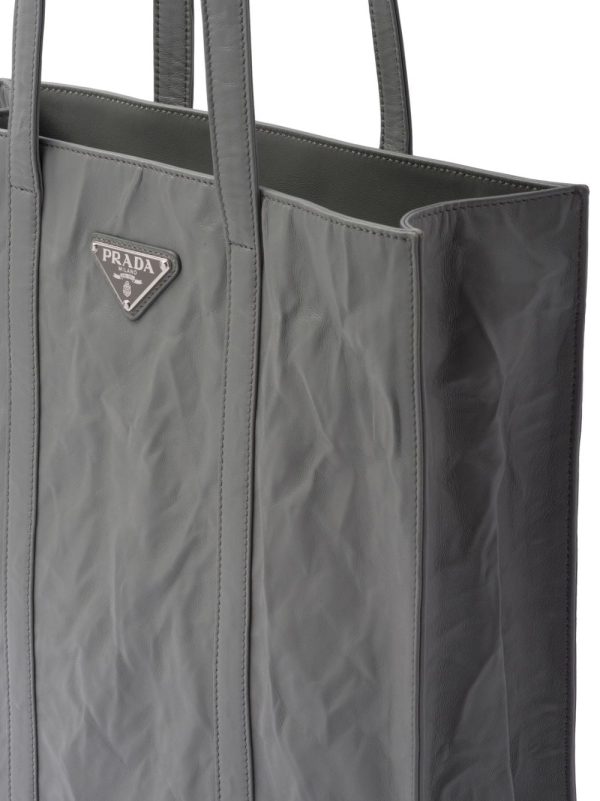 Prada logo-plaque tote bag - Image 7