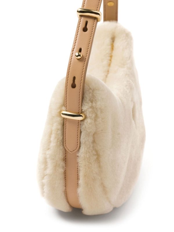 Prada Arqué shearling shoulder bag - Image 5