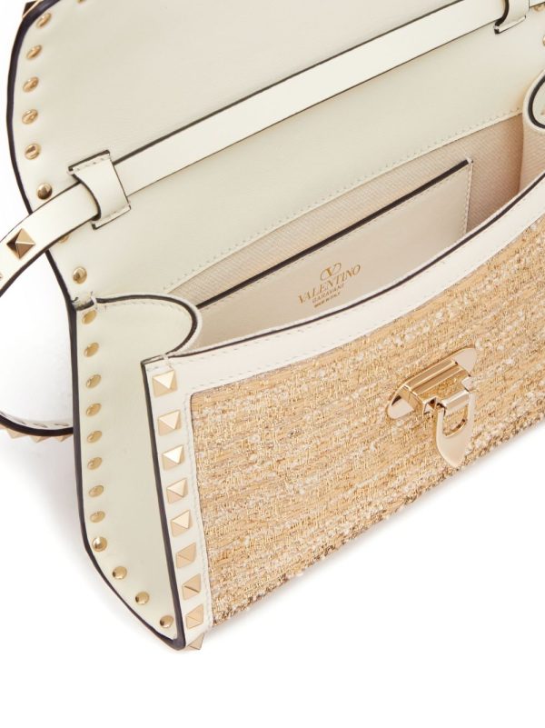 Valentino Garavani small Rockstud bouclé shoulder bag - Image 7
