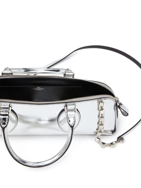 Valentino Garavani Rockstud E/W mirrored leather handbag - Image 7