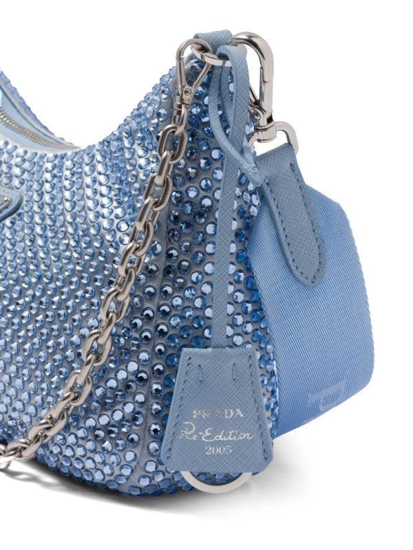 Prada Re-Edition 2005 crystal-embellished shoulder bag - Image 7