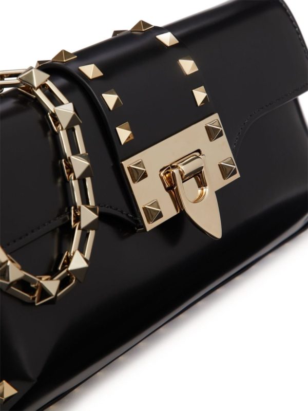 Valentino Garavani Rockstud brushed-leather shoulder bag - Image 7