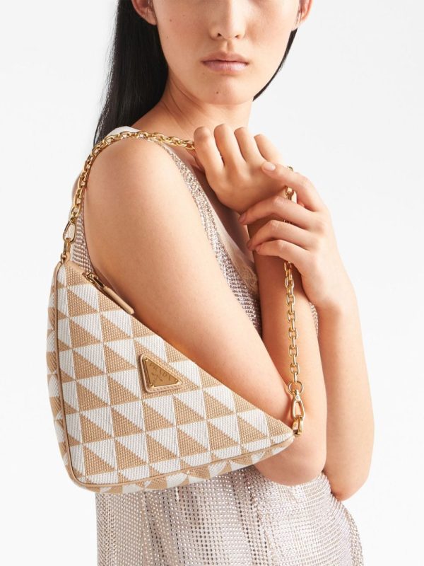 Prada embroidered jacquard mini bag - Image 7