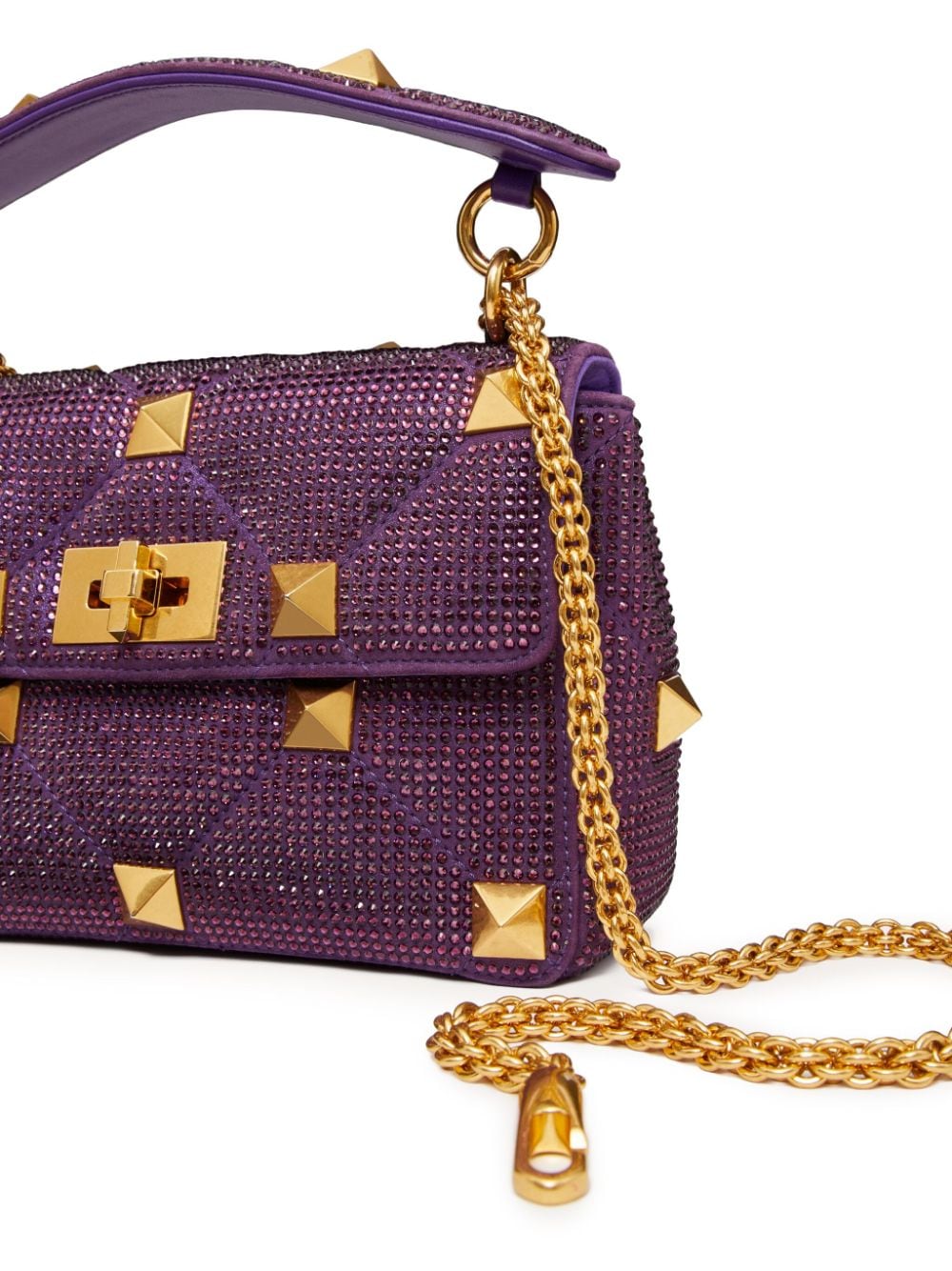 Valentino Garavani medium Roman Stud rhinestone-embellished shoulder bag - Image 7