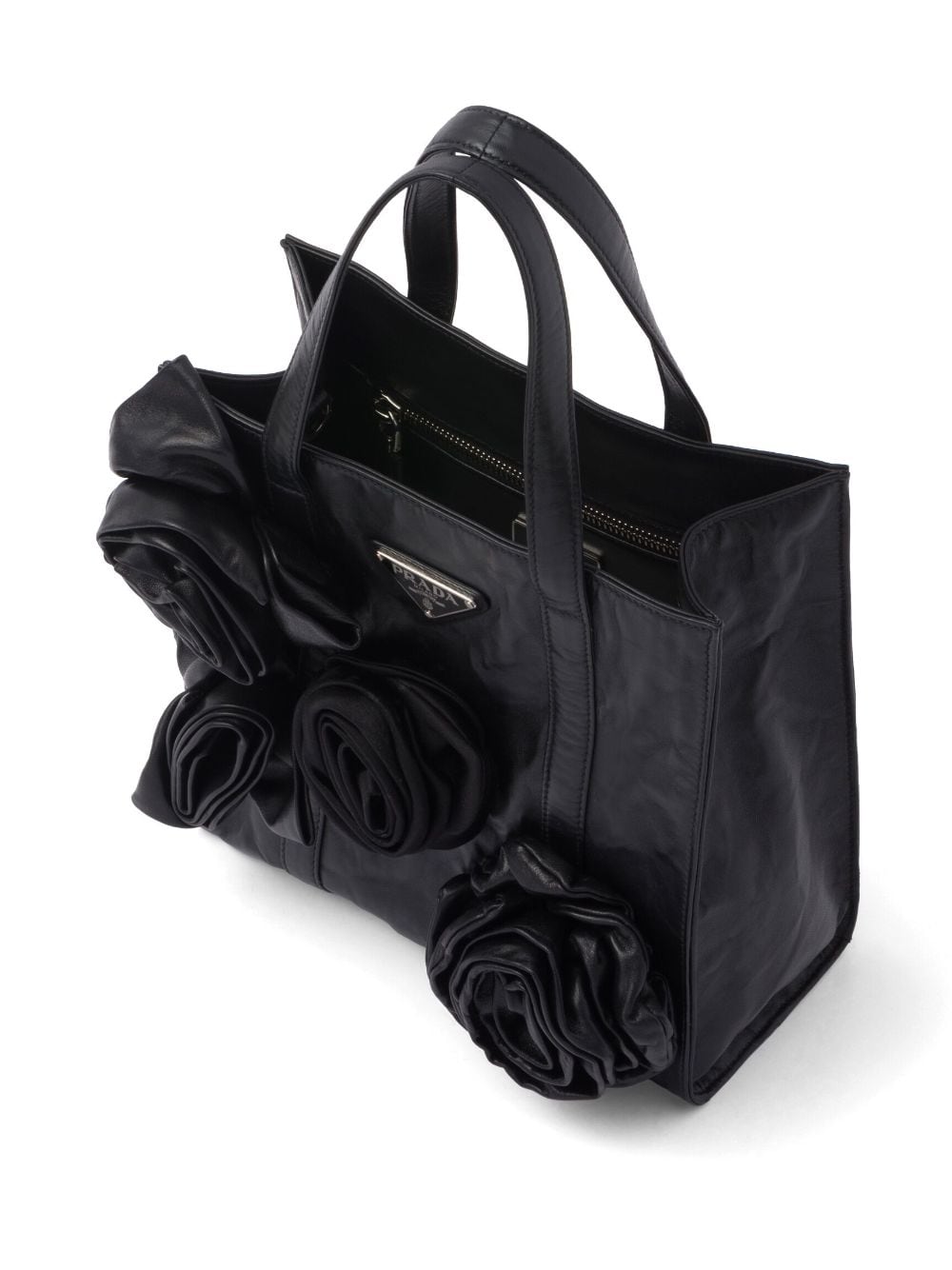 Prada mini floral-appliqué tote bag - Image 7