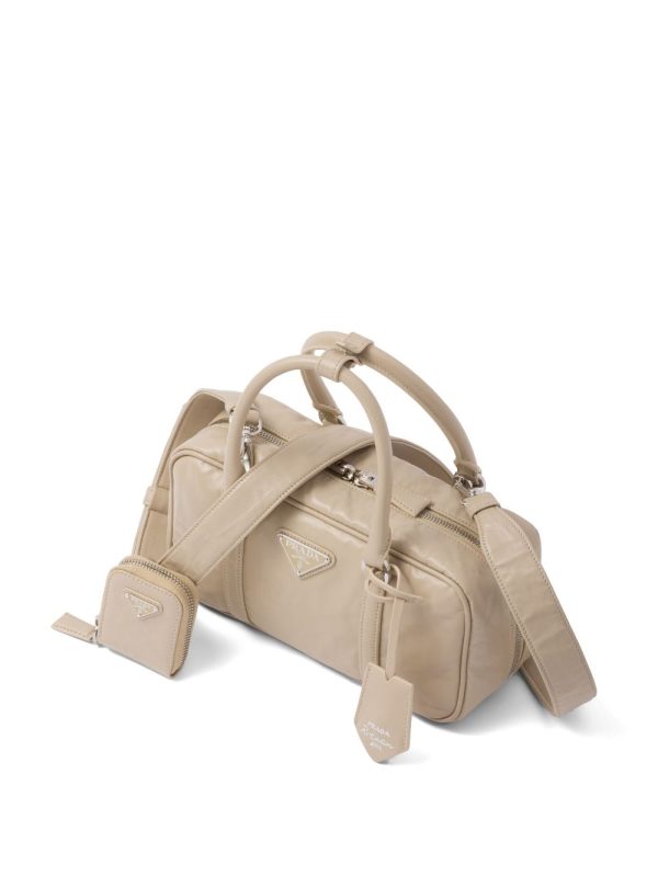 Prada Small antique nappa leather top handle bag - Image 7