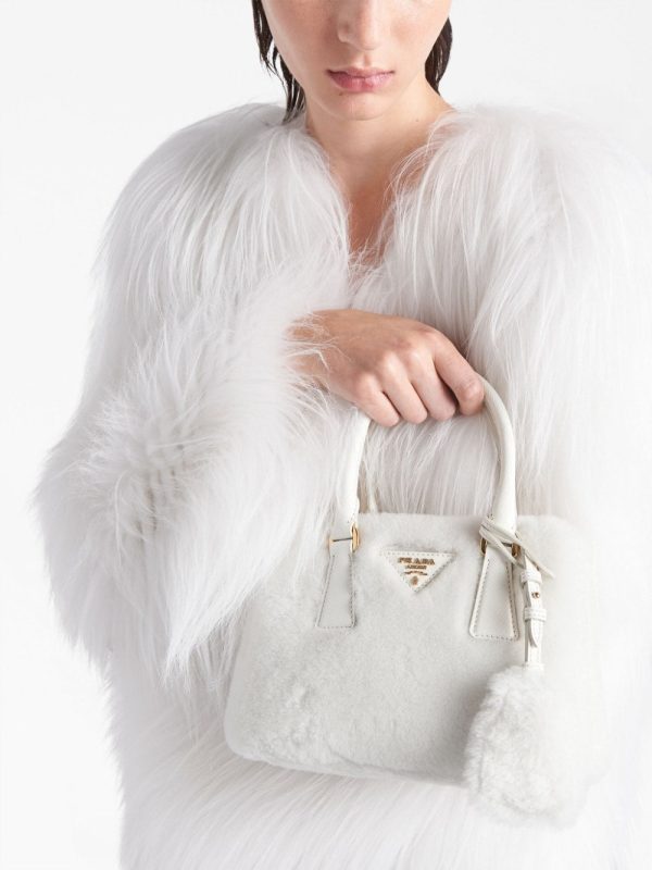 Prada Galleria shearling mini bag - Image 7