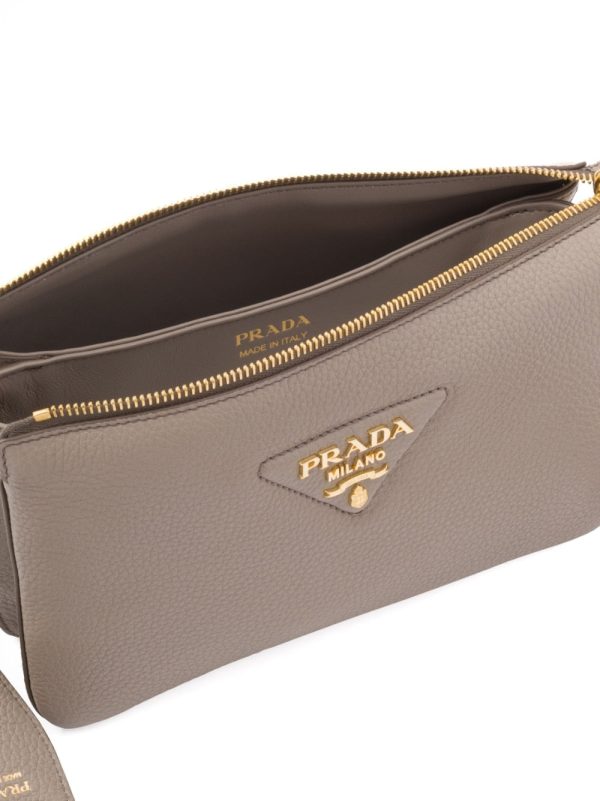 Prada leather shoulder bag - Image 7